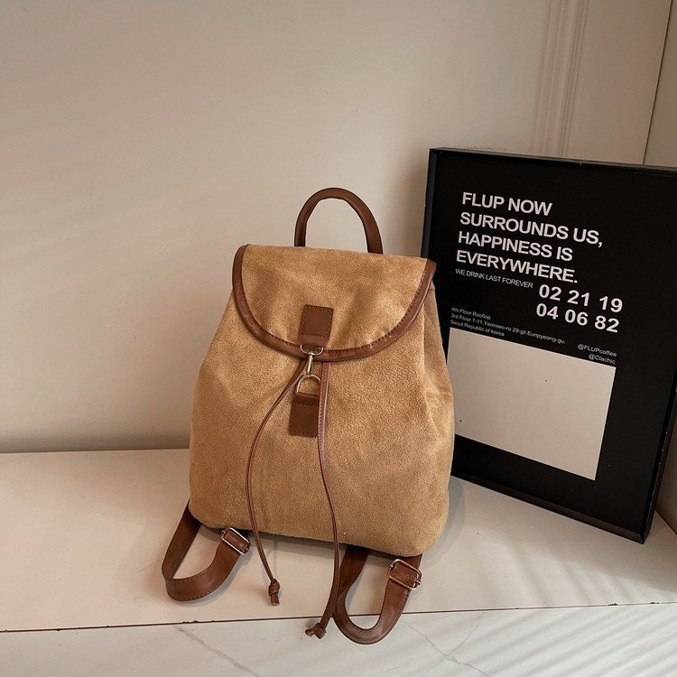 Retro Style Fashion Casual Handheld Small Backpack Women's Commuting and Outing Storage Women's Bag Versatile Women's Backpack - Image 10