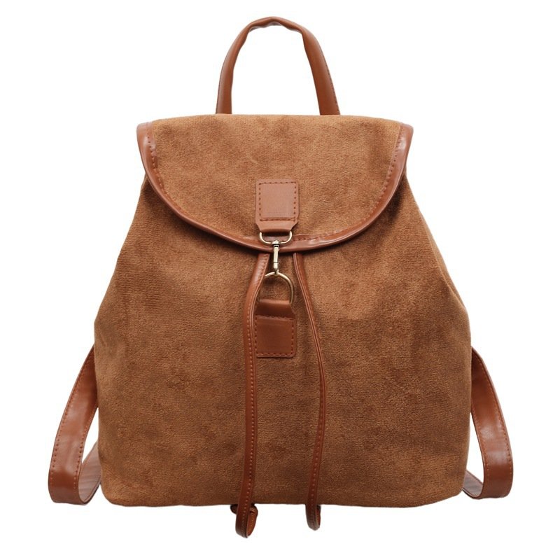 Retro Style Fashion Casual Handheld Small Backpack Women's Commuting and Outing Storage Women's Bag Versatile Women's Backpack - Image 12
