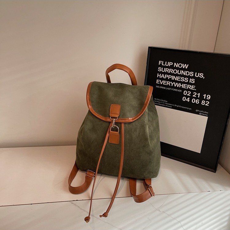 Retro Style Fashion Casual Handheld Small Backpack Women's Commuting and Outing Storage Women's Bag Versatile Women's Backpack - Image 2