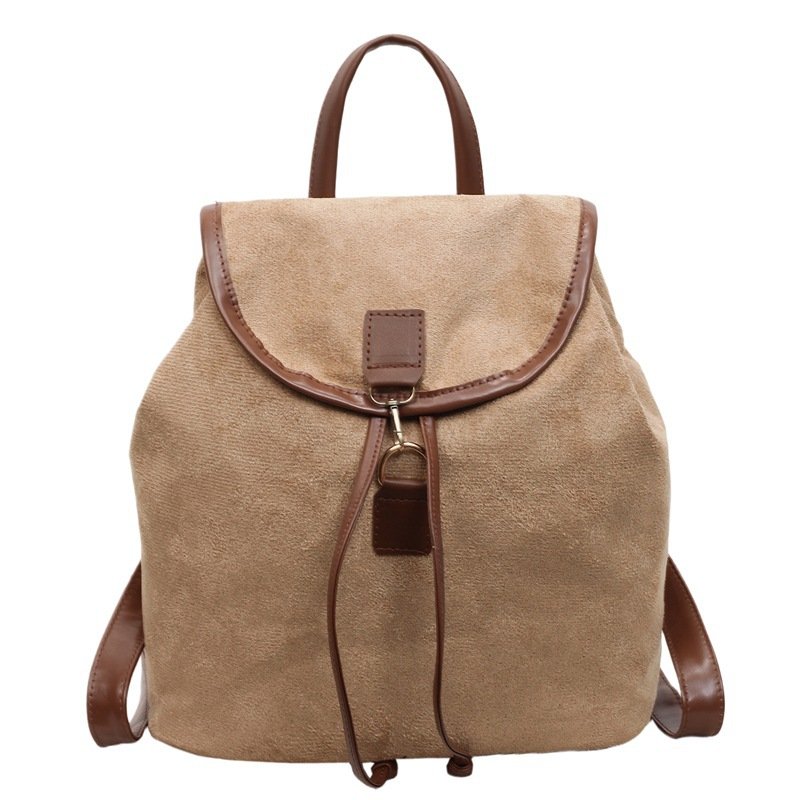 Retro Style Fashion Casual Handheld Small Backpack Women's Commuting and Outing Storage Women's Bag Versatile Women's Backpack - Image 6
