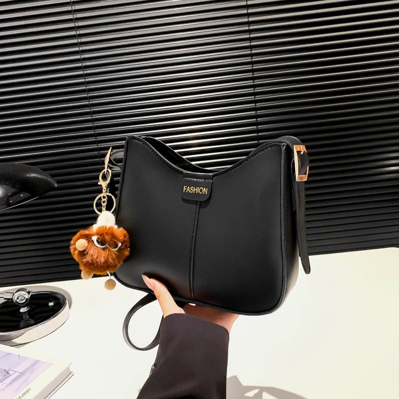 High-end texture retro bag women's fashion versatile bucket bag shoulder crossbody bag