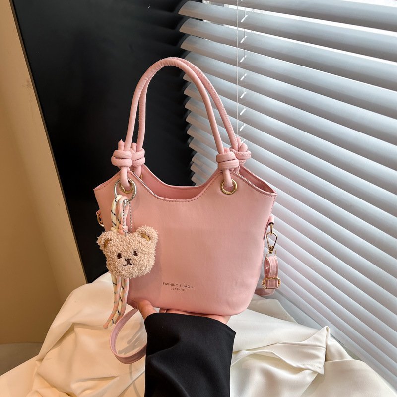 Simple popular small bag for women versatile fashion crossbody bag casual portable bucket bag