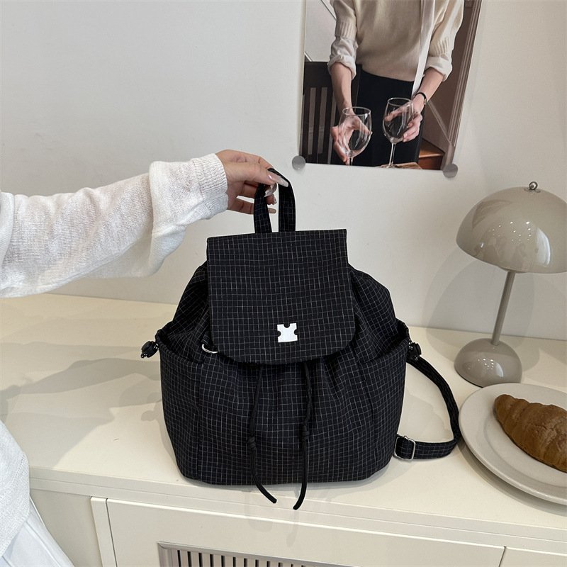 Drawstring, fashionable large-capacity backpack, versatile casual bag, today??s popular school bag