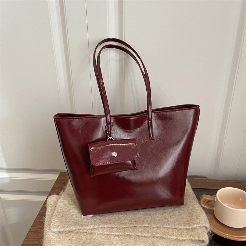 Fashionable Tote Bag Large Capacity Style Class Commuting Shoulder Handbag