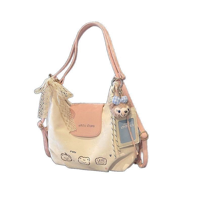 Amy Rabbit Women's Bag Fashionable One-shoulder Large Capacity Tote Bag Versatile Commuting Niche Backpack Bag