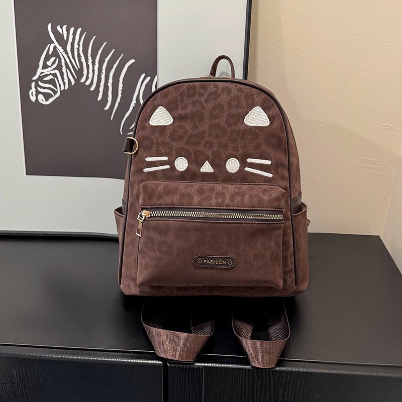 Fashion small backpack, casual backpack, women's large capacity commuter bag, outdoor travel bag