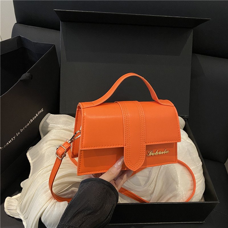 Fashionable niche design bags, crossbody bags, small square bags, high-end versatile textured handheld shoulder bags