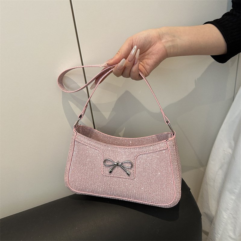 High-end texture, versatile underarm small bag for women, fashionable portable shoulder bag, fashionable baguette bag for women