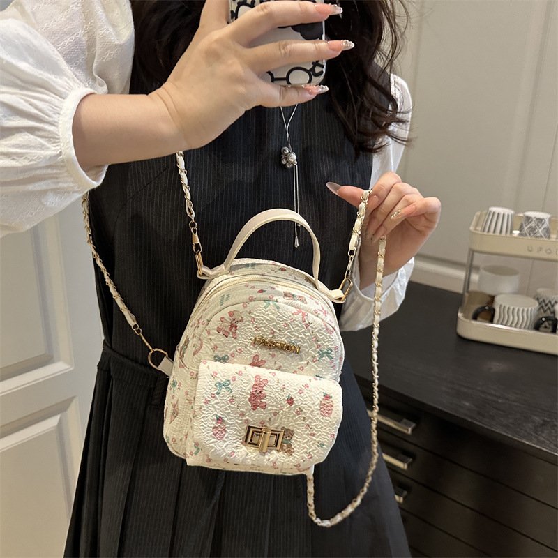 Autumn Fashion Trend Backpack Personalized Simple Niche Design Casual Western Style Women's Backpack