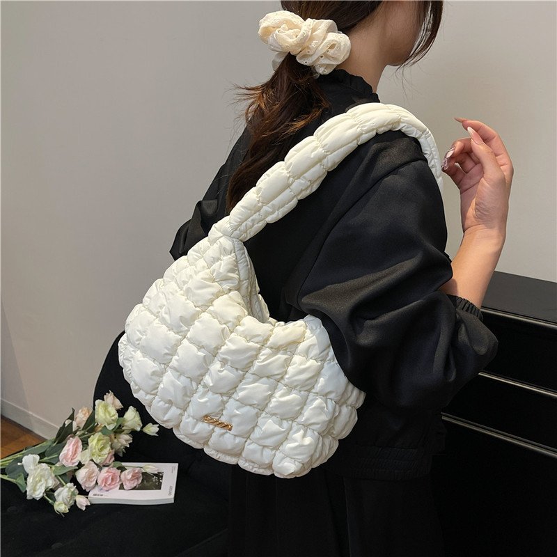 High-end niche design cross-body cotton shoulder bag trendy personality simple women's bag