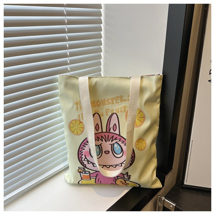 Rabbu canvas bag, versatile shoulder bag, large capacity student class commuting handbag canvas bag for women - Image 15