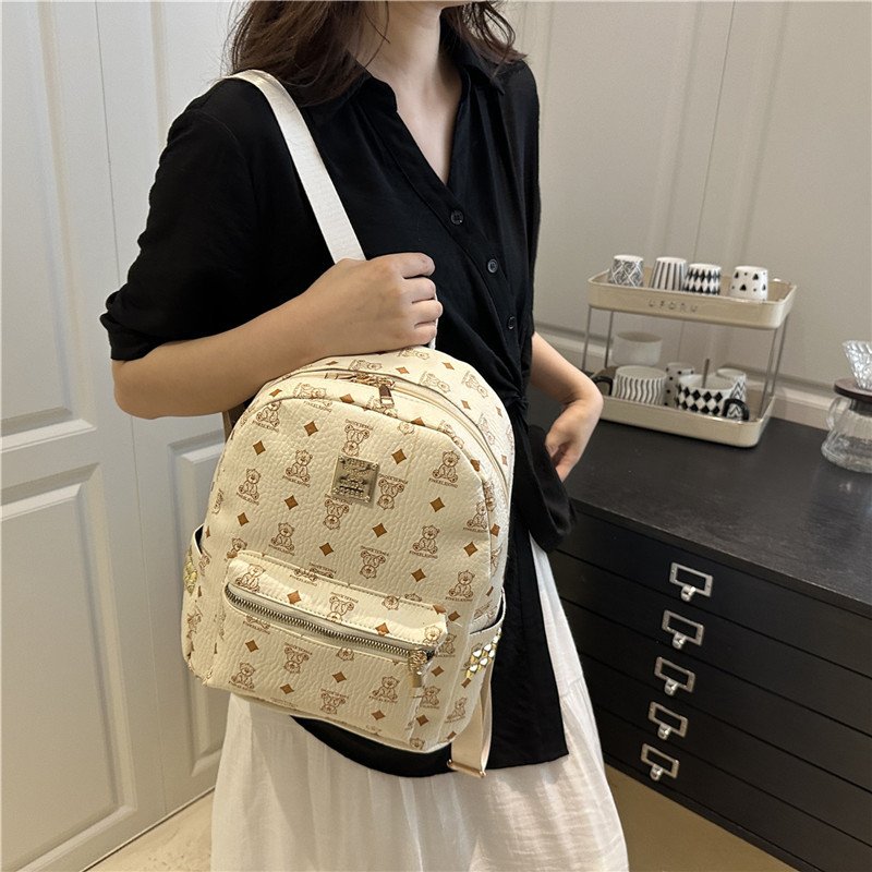 Path Women's Backpack Women's Bag Large Capacity Retro Print Travel Backpack School Bag Women - Image 8