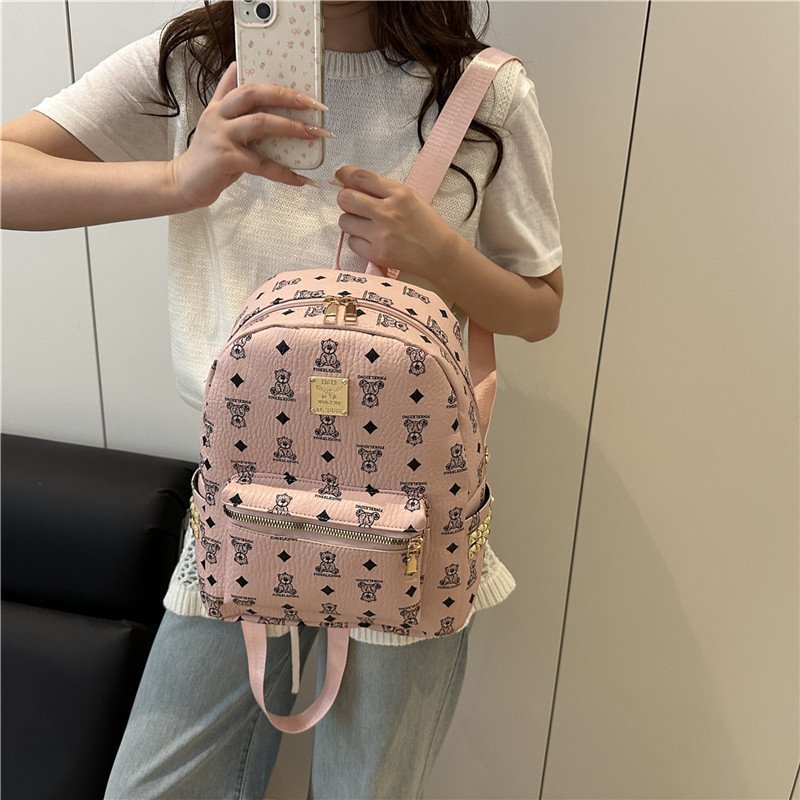 Path Women's Backpack Women's Bag Large Capacity Retro Print Travel Backpack School Bag Women