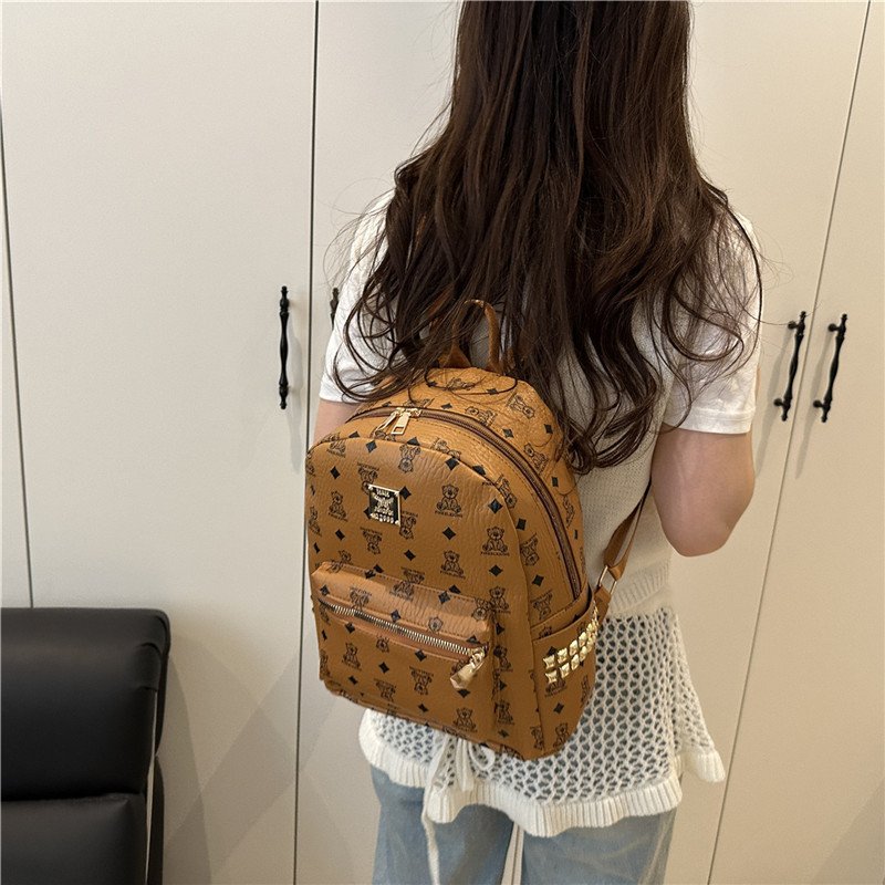 Path Women's Backpack Women's Bag Large Capacity Retro Print Travel Backpack School Bag Women - Image 2