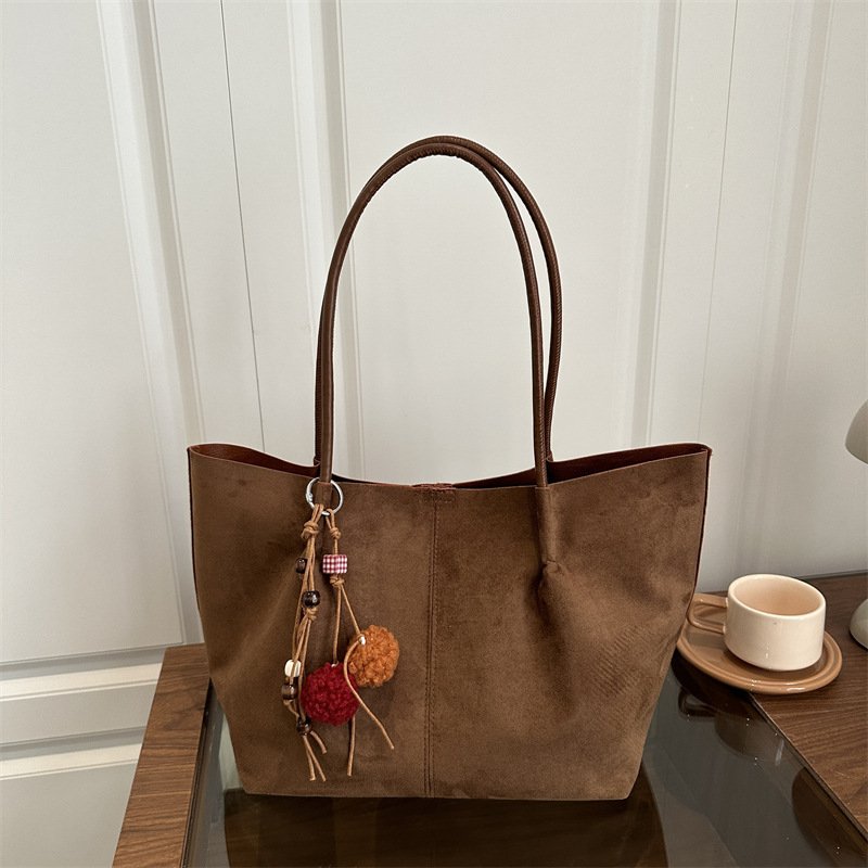 Large-capacity Tongkan retro mother-in-law bag women's casual simple shoulder bag season portable tote bag