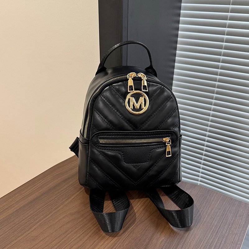 Diamond small bag, women's trendy backpack, versatile backpack, fashionable handbag, women's bag, school bag